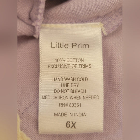 Little Prim Girls Farmhouse Style Dress.  Size 6X - Picture 10 of 10